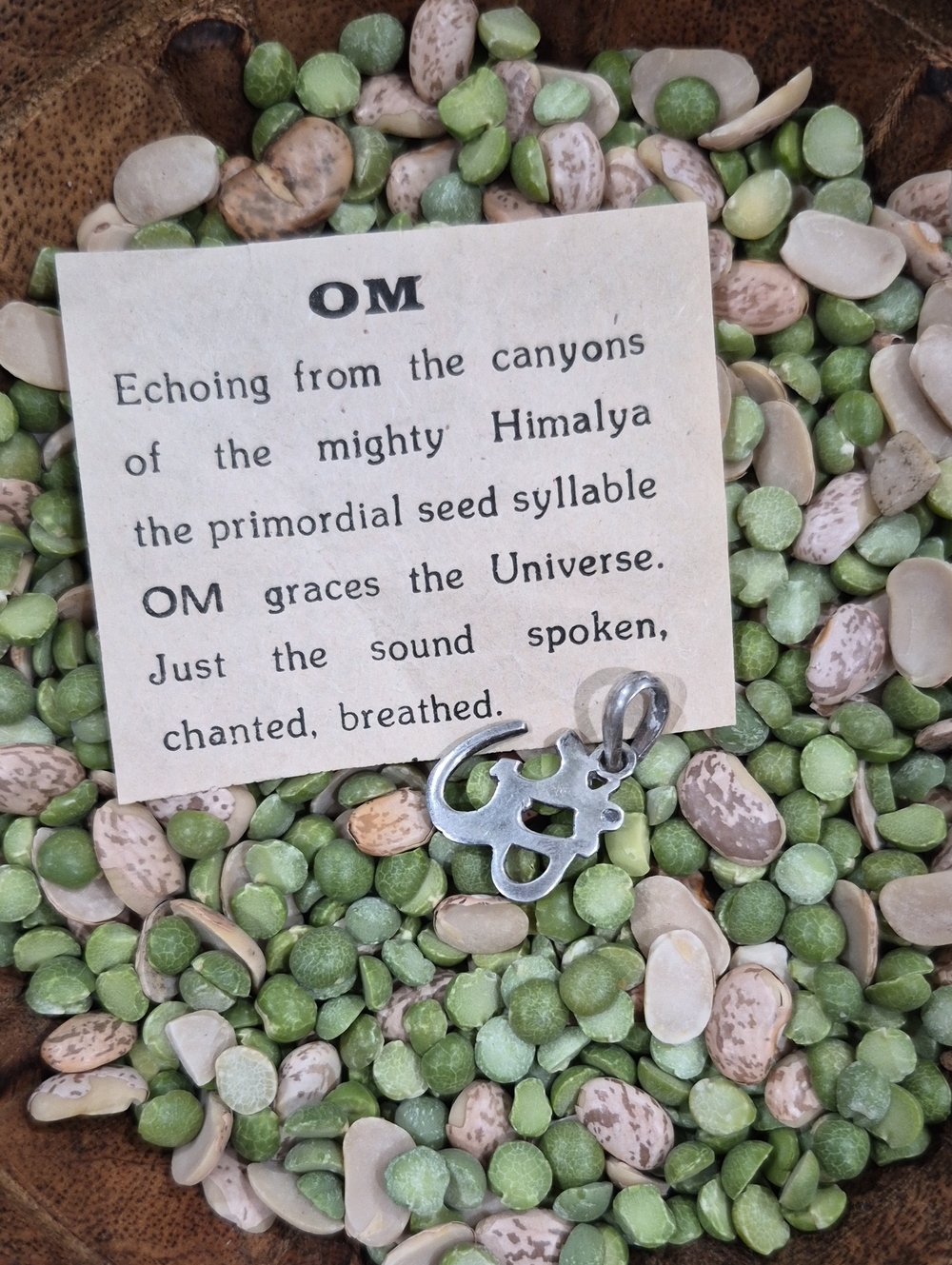 925 Sterling Silver Sanskrit OM Pendant Charm